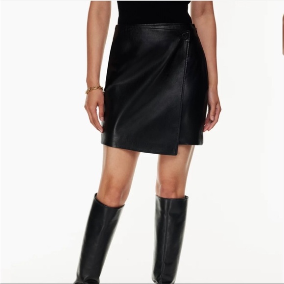 Babaton Aritzia leather skirt - Picture 3 of 10